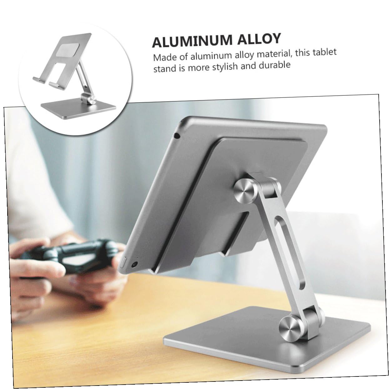 Supporto L’affaticamento per Alluminio Laptop in Pieghevole di Lega Inclinato Stabile, per Ridurre del Collo, per Scrivania