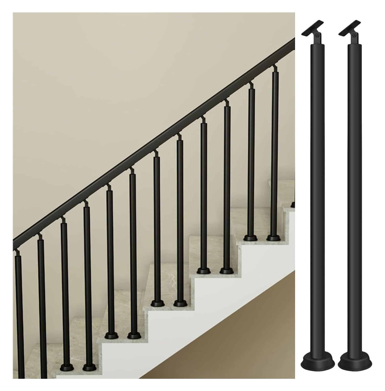 Stairs Spinders Rounded Wrought Iron Stair Spindles Internal Balustrades | British Spirals