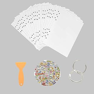 A5-40 Packs Sticker Collecting Album Pages, Reusable Double-Sided Release Papers for Sticker Collecting, Blank Sticker Collecting Pages for Kids and Adults, 8.5X 5.8 Inches