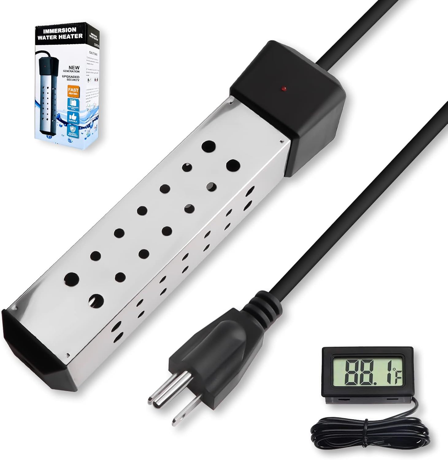 YIBEICO 2000W Hot Tub Heater, Immersion Water Heater, Portable Pool