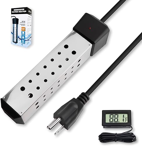 Calentador de bañera de hidromasaje de 2000 W, Calentador de agua de inmersión, Calentador de agua portátil para piscina, Calentador de cubo con