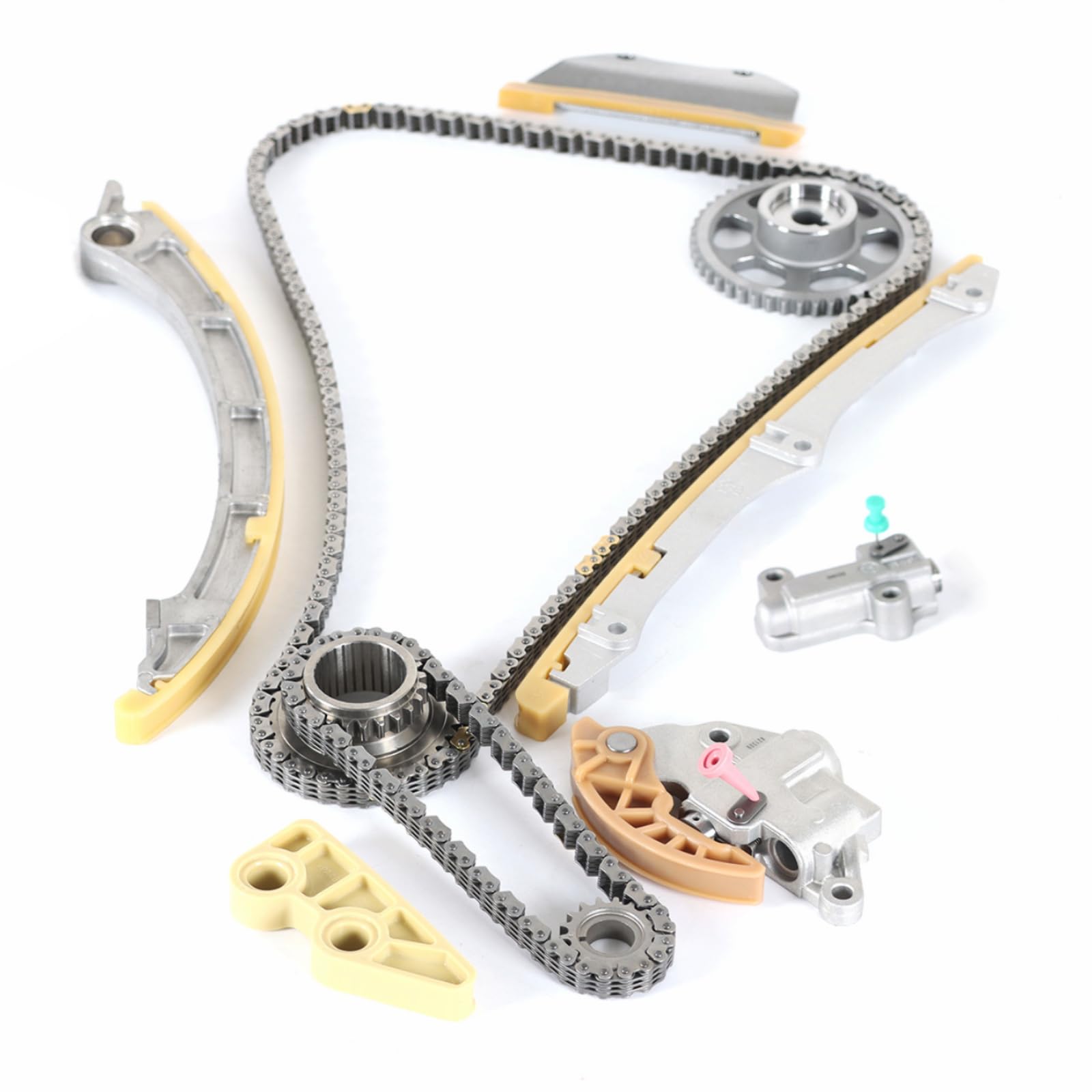 Engine Timing Chain Kit 2.4L Fit for 2008-2015 Accord/for 12-15 Civic/for 10-13 CR-V/for 12-14 Crosstour/for 09-15 ILX TSX Timing Part Sets Replace 14401-R40-A01 14510-R40-A01 14530-Rza-A01