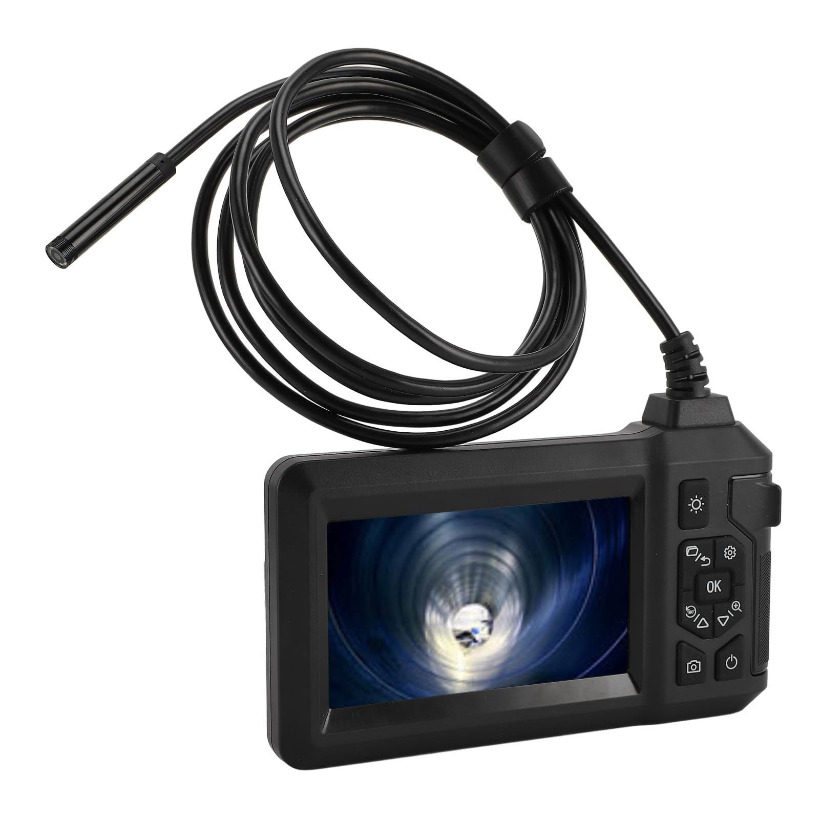 Przemysłowa Cyfrowa Kamera Inspekcyjna 1080p Kamera Kanalizacyjna 8 Mm IP67 z 4,3 Cali Ekran LCD 8 LED LIDZE