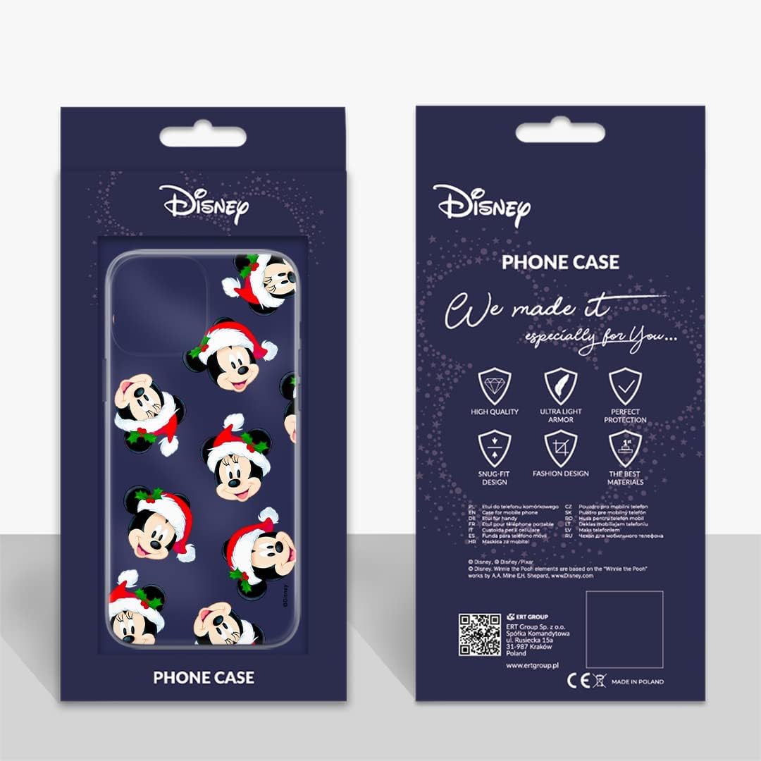 ERT GROUP Mobile Phone case for Xiaomi REDMI Note 9 PRO/ 9S Original and Officially Licensed Disney Pattern Mickey & Minnie 016 adapted to The Shape of The Mobile Phone, Partially Transparent