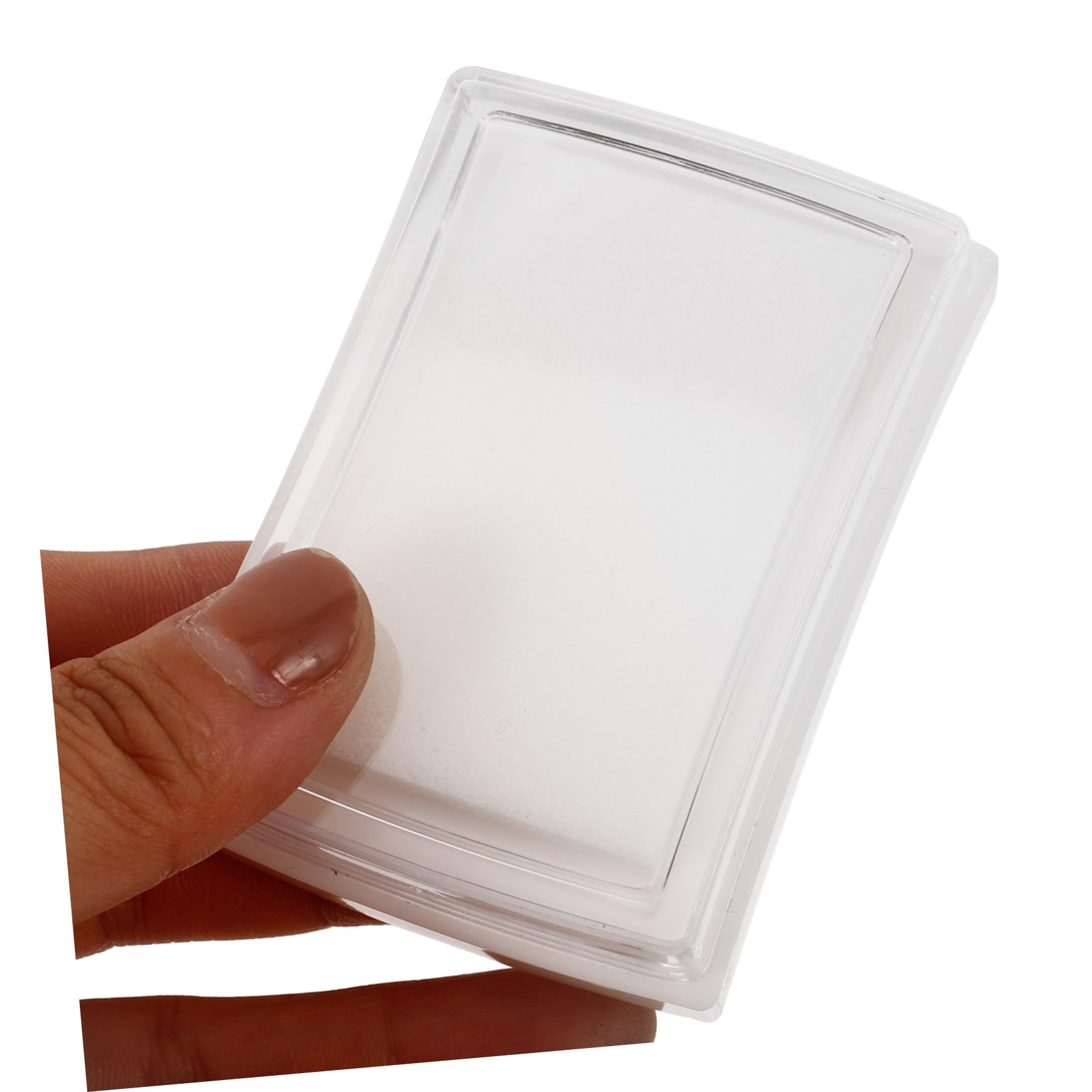 SHINEOFI 4 Sätze Bastelstempelkissen Zum Stempeln Leerer Tintenstempel Wiederverwendbare Stempelkissen Büro Stempelkissen Prägen Leere Stempelkissen Waschbar Schmucklos Schwamm 10 Stück * 4