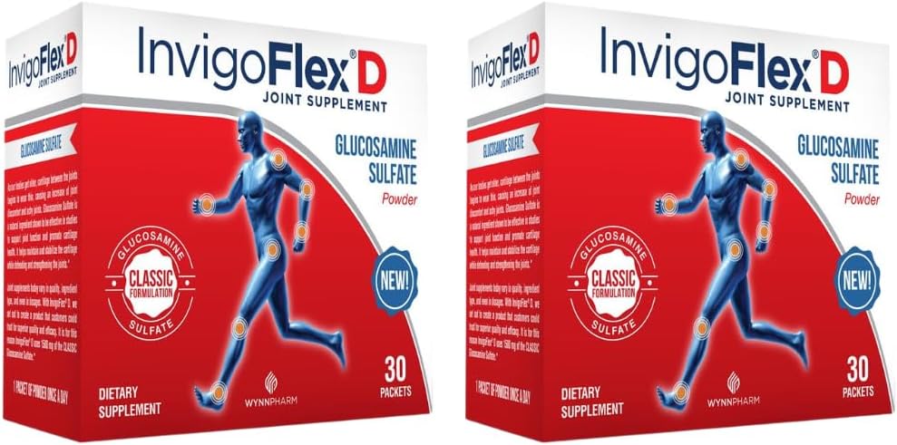 1500mg of Glucosamine Sulfate Powder (Classic Formulation) - Premium Joint Supplement for Knees, Hands, Back, and Hip Support D: Glucosamine Sulfate, Packets - 60 Packets