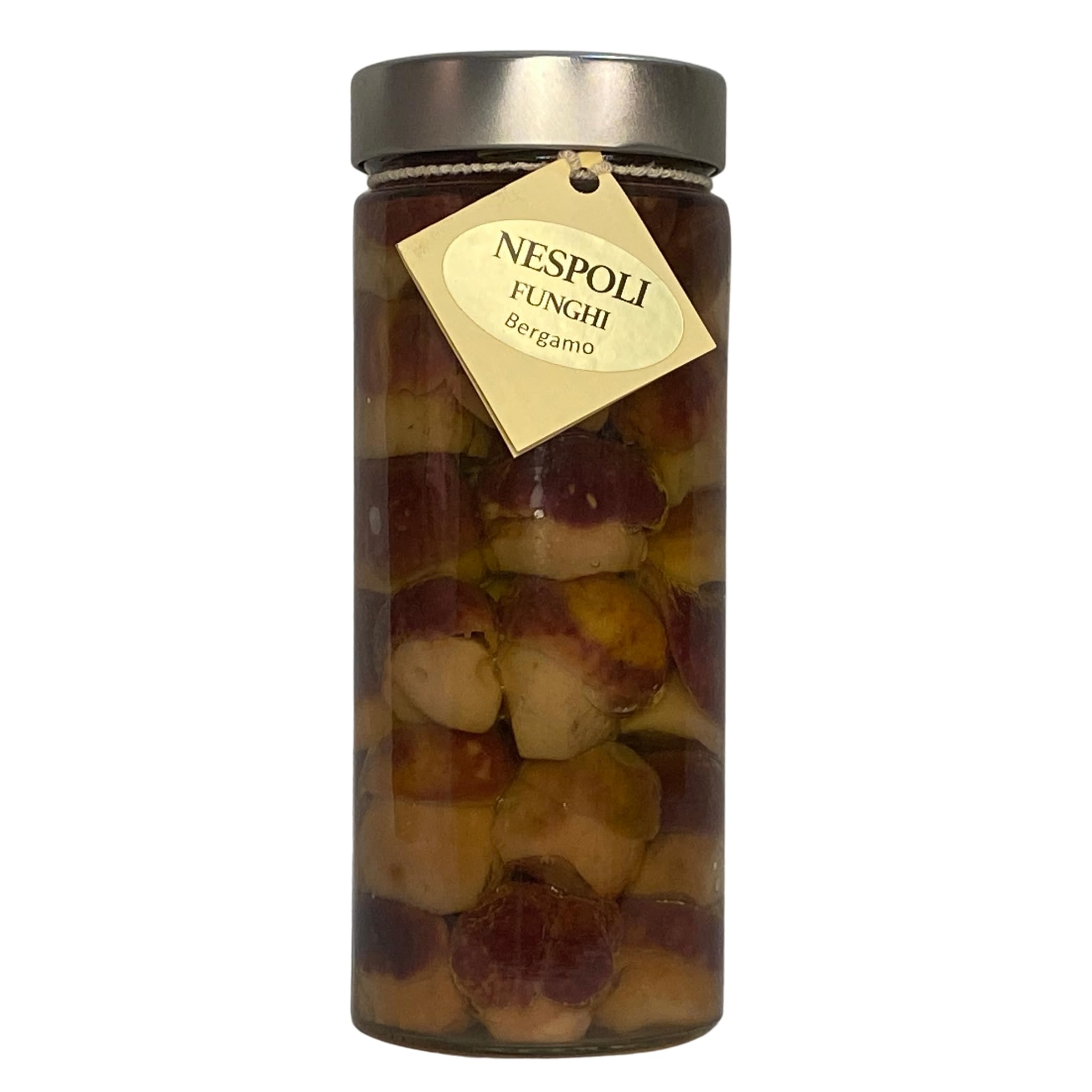 Funghi porcini testa nera INTERI MICRO sott'olio di oliva da gr 550 - Nespoli funghi