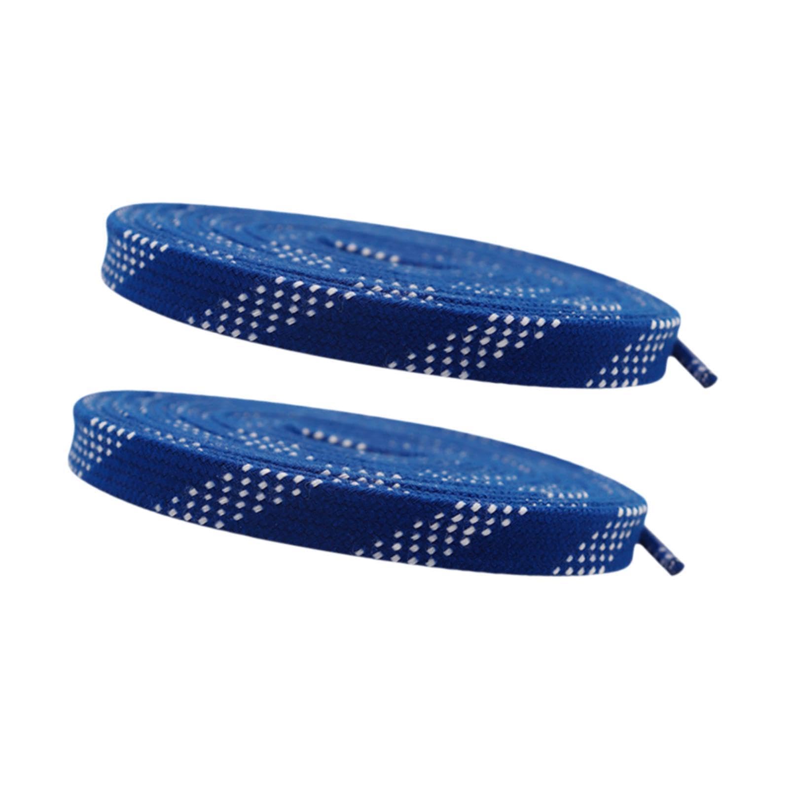 Ronyme 4x1 Paar Eishockey Schlittschuhschnürsenkel, Gewachste, Flache, 1 cm Breite Rollschuhschnürsenkel, Schnürsenkel für Eiskunstlaufschuhe