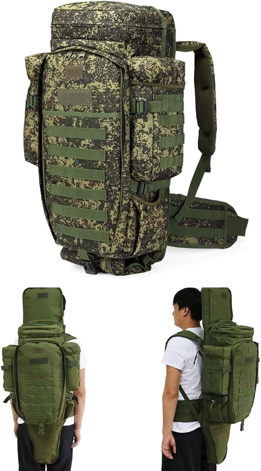 Genérico Estuche para Rifle Bolsa Táctica Larga para Transporte de Armas con Sistema MOLLE Funda para Rifle con Correa para Hombro Cremallera