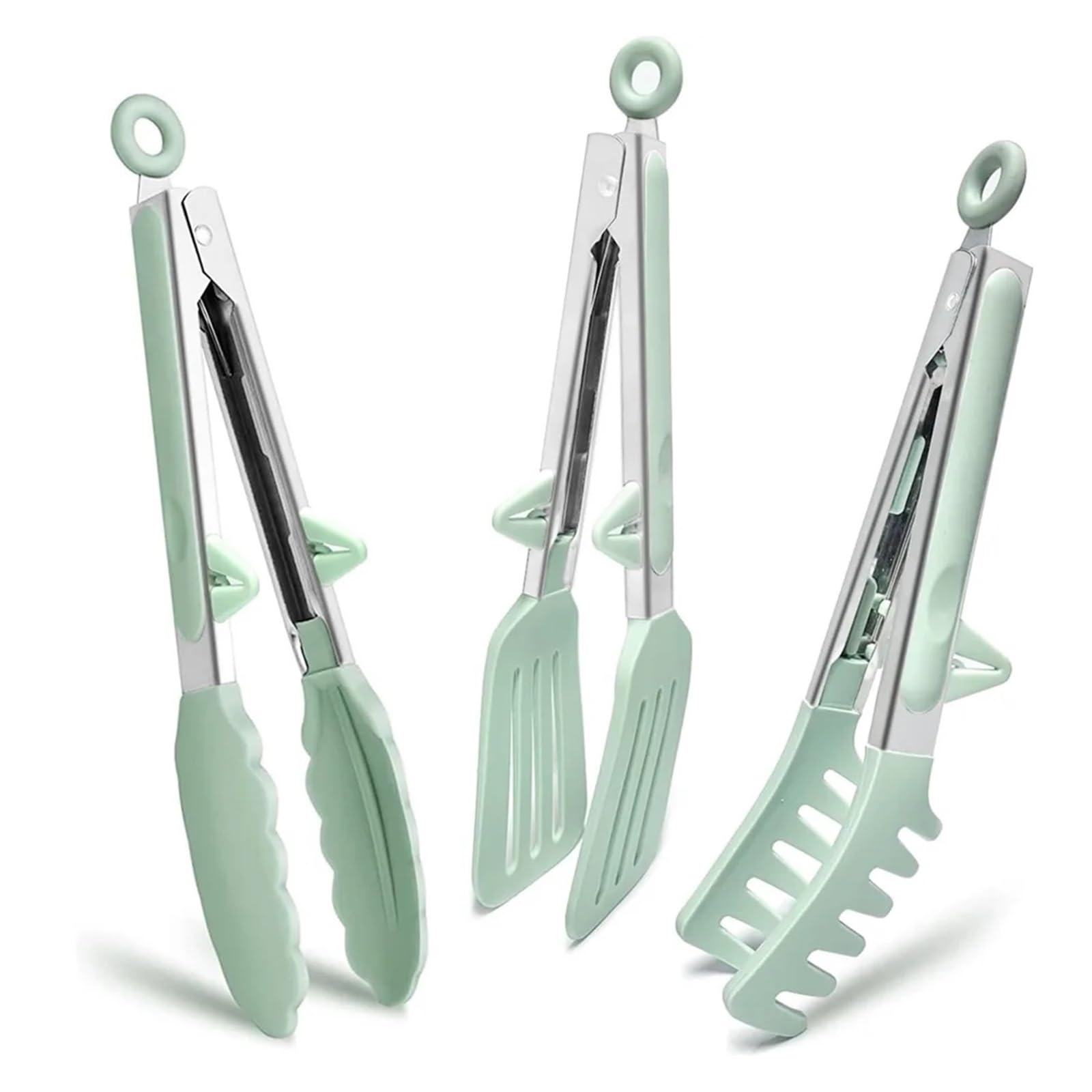 Pinze per barbecue, Pinze for alimenti for barbecue Pinze for pasta for barbecue in acciaio inossidabile Pinze for alimenti antiscivolo Manico in acciaio Design con blocco Pinze for pane for barbecue
