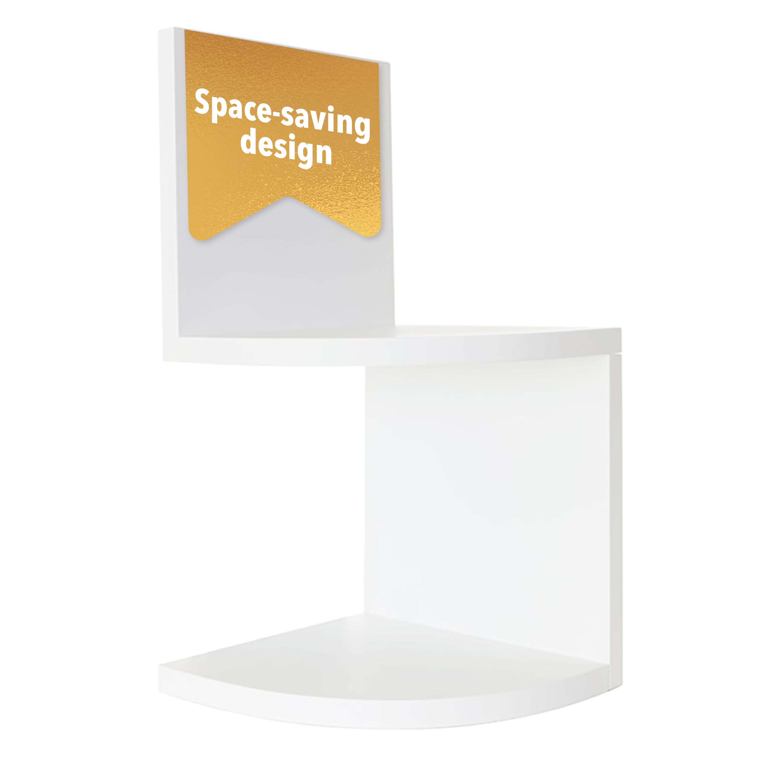 Kiera Grace Kieragrace Retro Set of 2 Count Floating-Shelves, White, 2