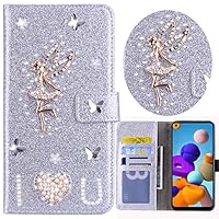 Custodia Portafoglio Per Redmi 10 Con Glitter E Portacarte - Foto 9