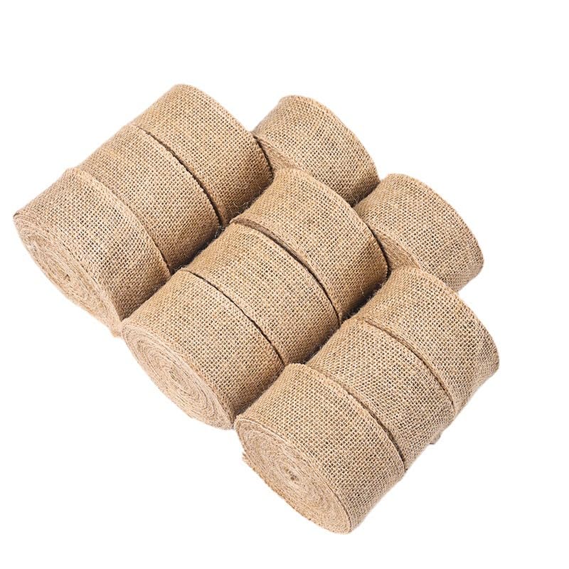 2/4 Metri di Larghezza 2,5-50 cm Nastro da Regalo di Iuta Tessuto Rotolo di Nastro di Iuta Nastro Largo di Iuta per Decorazioni rustiche Confezioni Regalo