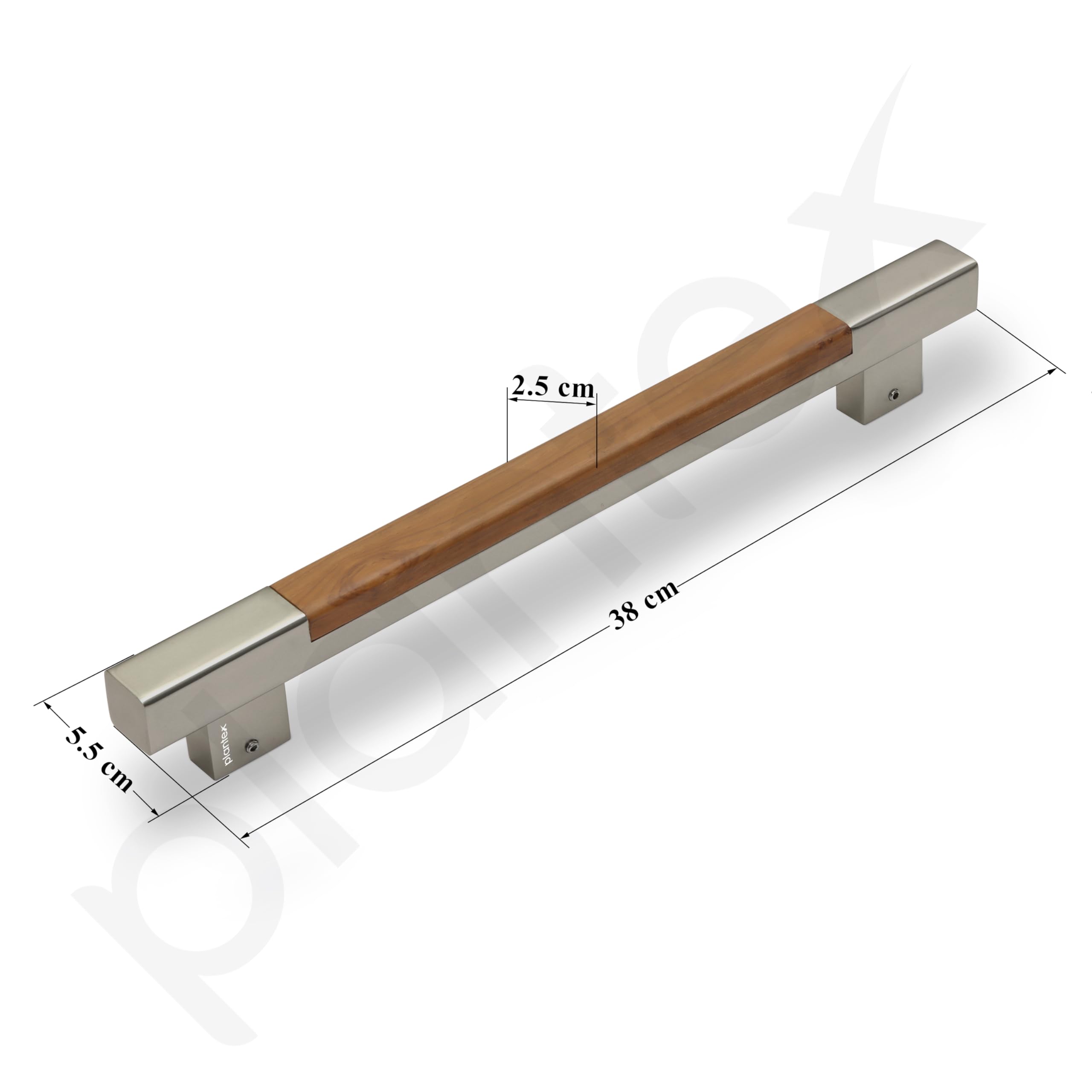 Plantex Satin & Wood Main Door Handle - Durable & Stylish -3