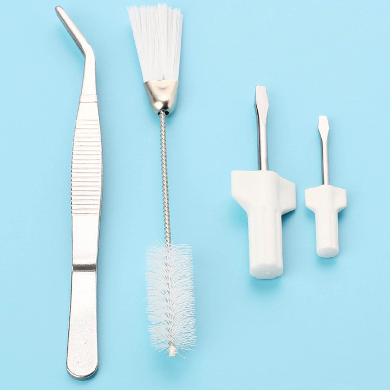 Kit De Nettoyage Machine à Coudre - 10 Pièces Avec Pince à épiler, Brosses Et Tournevis - Entretien Facile Couture