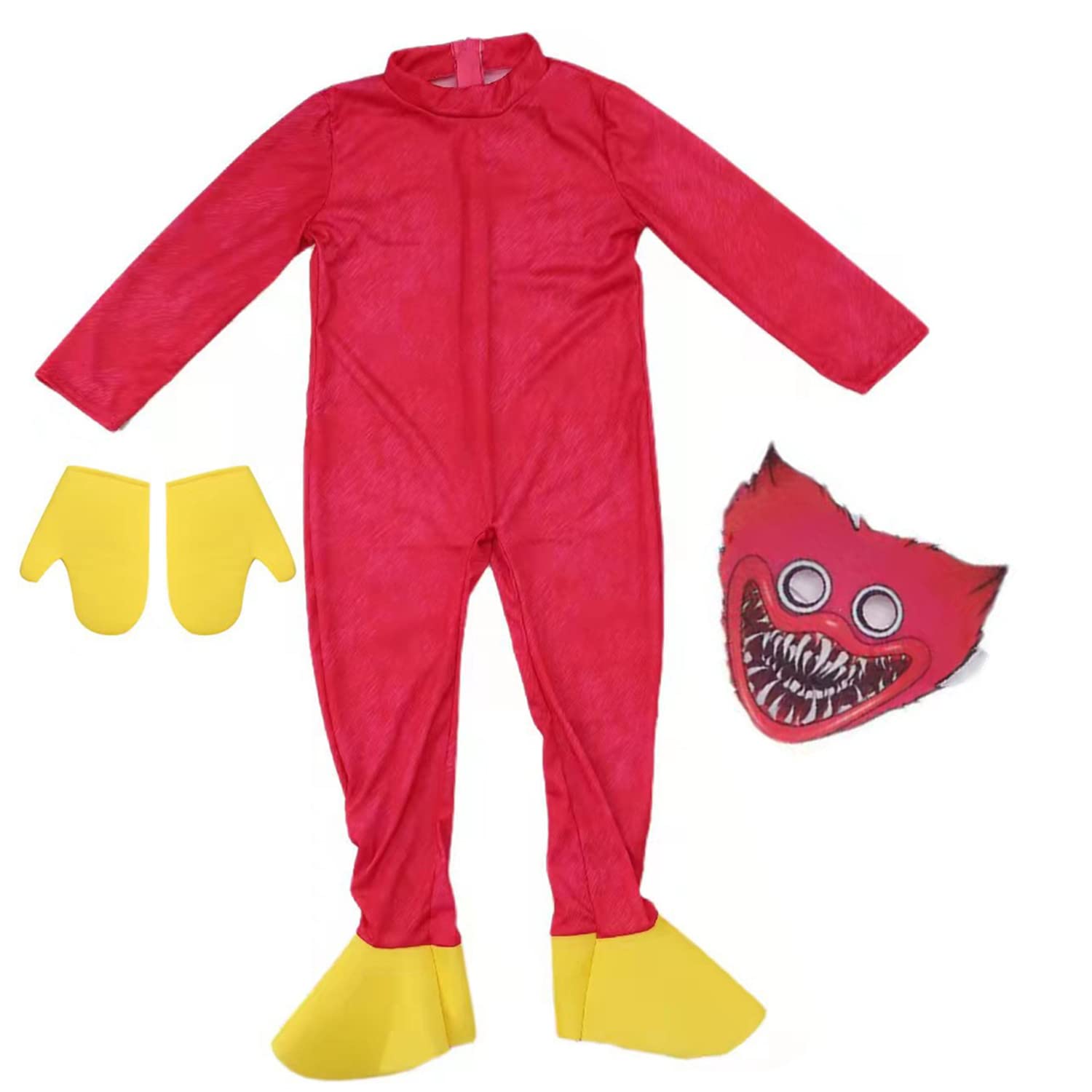 Boys Costume Blue Monster Jumpsuit Costume for Boys Cartoon Game Cosplay Halloween