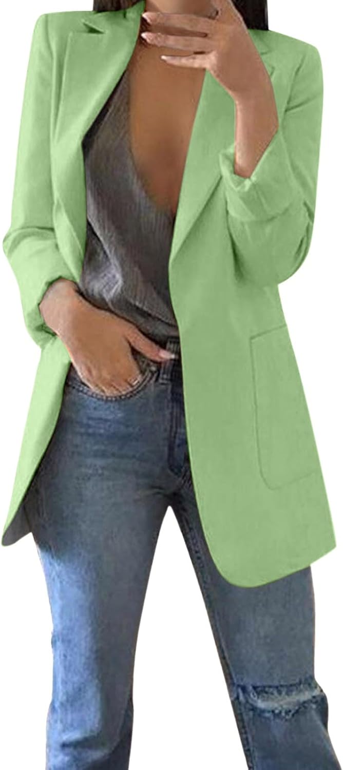 Elegante blazer voor dames, colbert, zakelijke outfit, met lange