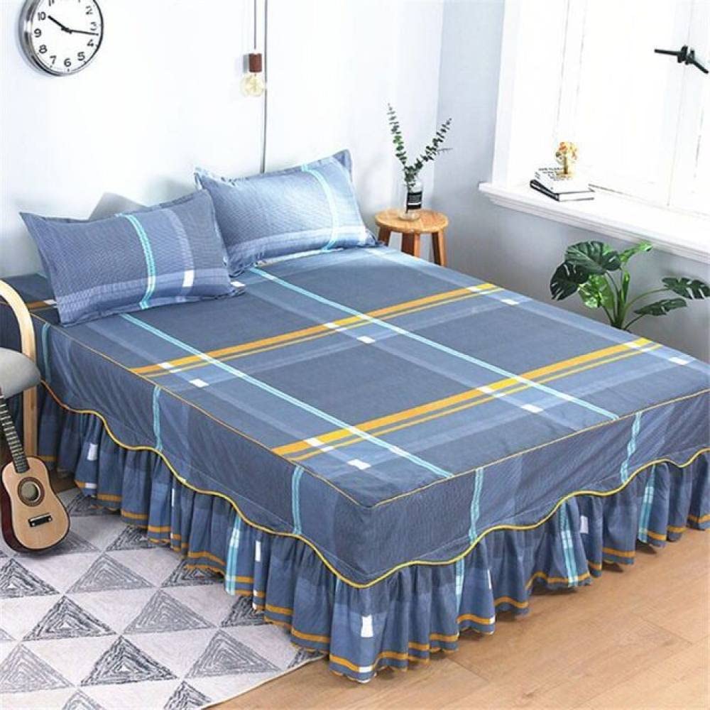 Couvre-lit en coton 180x200cm avec 2 taies d'oreiller pour lit double