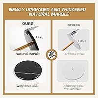 Vista 4 de Perchero de metal, perchero de pie independiente, acero inoxidable 304 sólido, base de mármol natural puro, utilizado en dormitorio, sala de estar