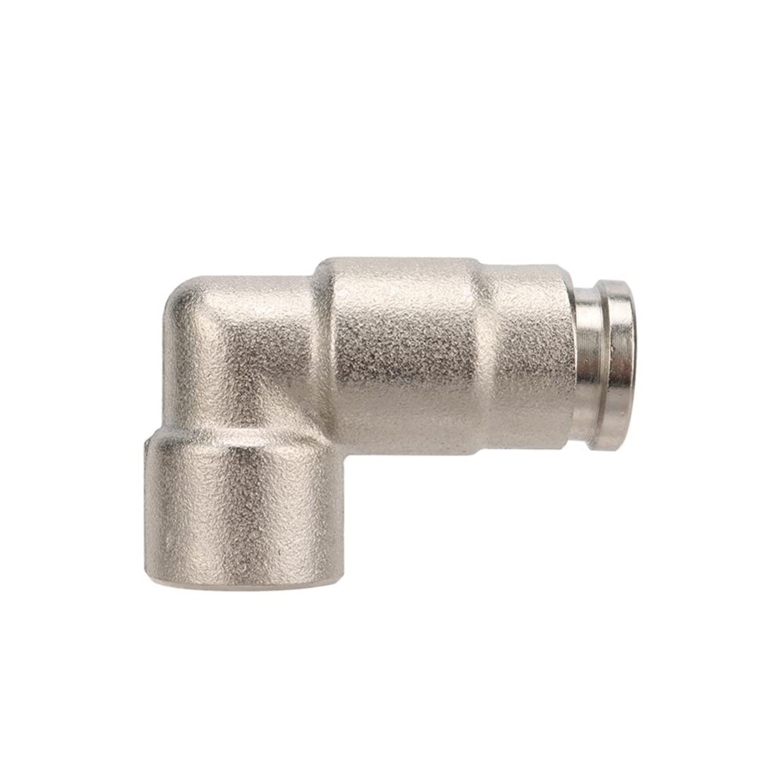 Giardino all'aperto 10 pezzi 1/8quot; Filettatura femmina a 3/8quot; Connettore a gomito in metallo Connettore for tubo acqua da giardino 1/8quot; Ugelli Attacchi rapidi for tubi da 9,52 mm Raccordi p