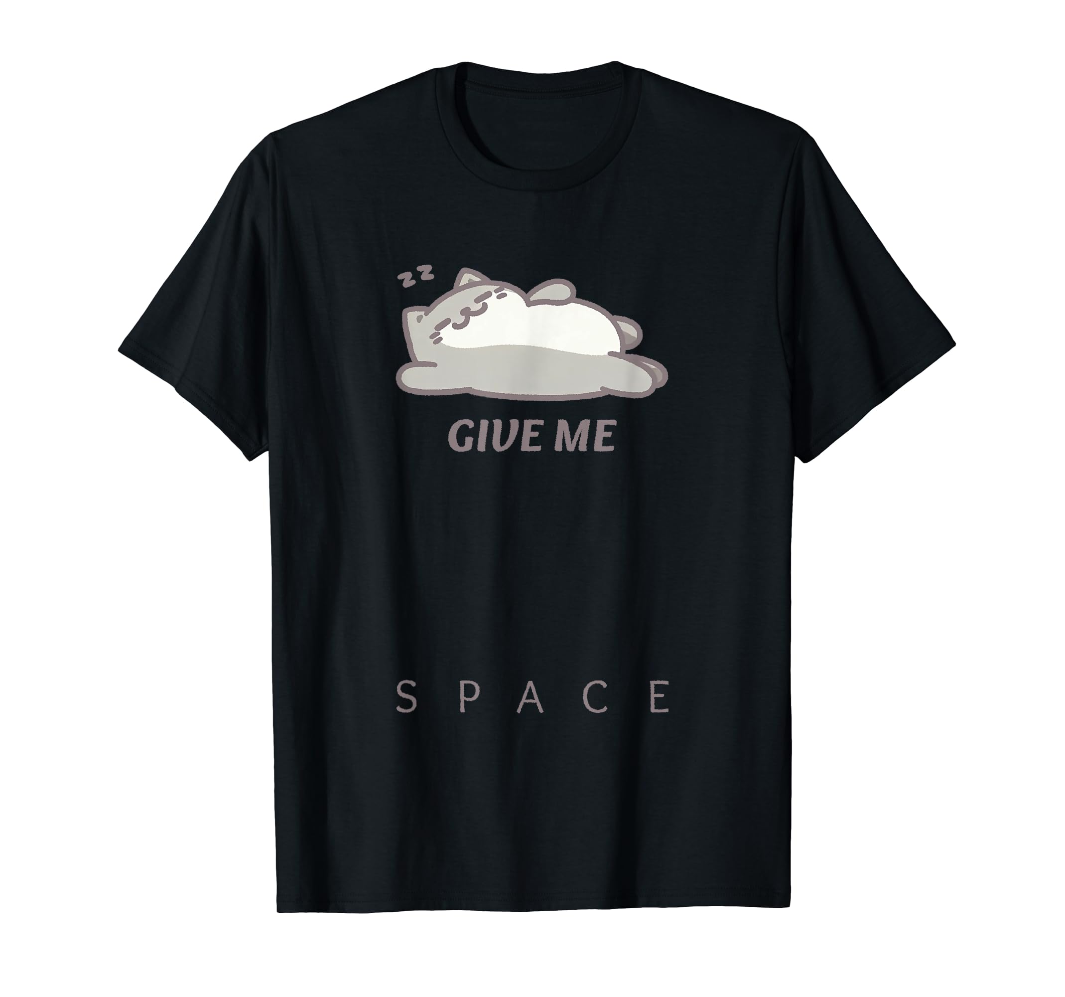 Give Me Space - Cute Lazy-Cat Sleeping - Funny Kitty Cats T-Shirt