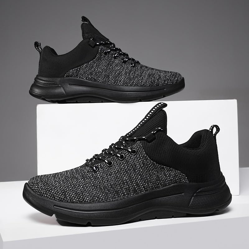 Men's Dress Sneakers Business Casual Mesh Formal Oxfords Walking Shoes Lightweight Comfortable Brogue Shoes2