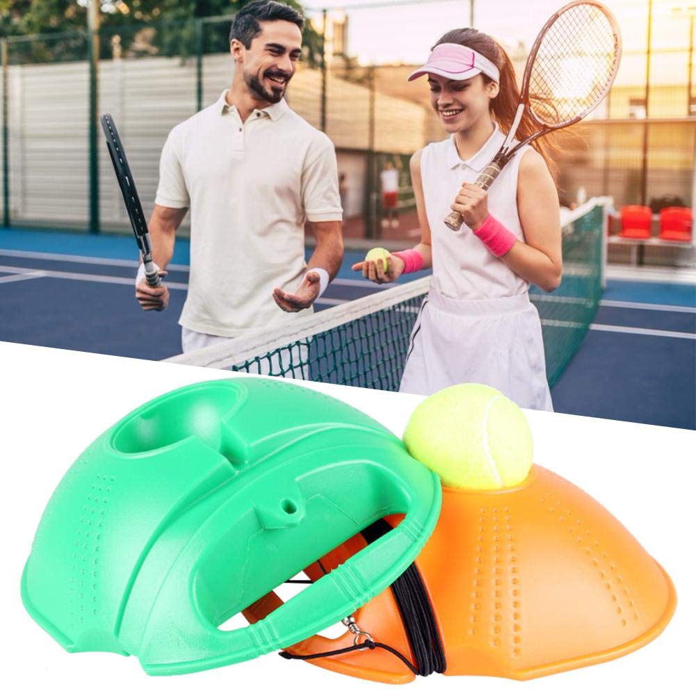 Allenatore Tennis Con Base Rimbalzante - Per Auto-Allenamento | Portatile Per Principianti, Con Palla E Cinturino