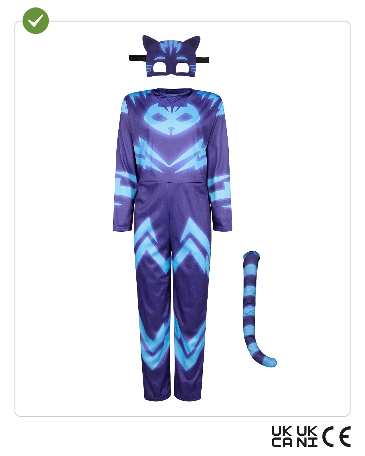 Cosplay Pigiama Blu Ragazzi Ragazze Costume Da Eroe Anime Con Maschera Cosplay Vestire Vesto Costume Di Halloween Regalo Per Festa Di Compleanno