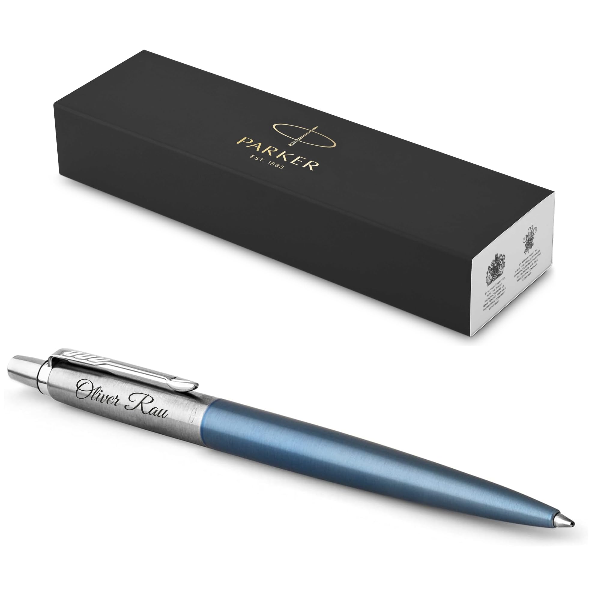 PARKER Jotter Core Recycled Penna Premium Confezione Regalo Mina Blu o Nera Waterloo Blue C.C.