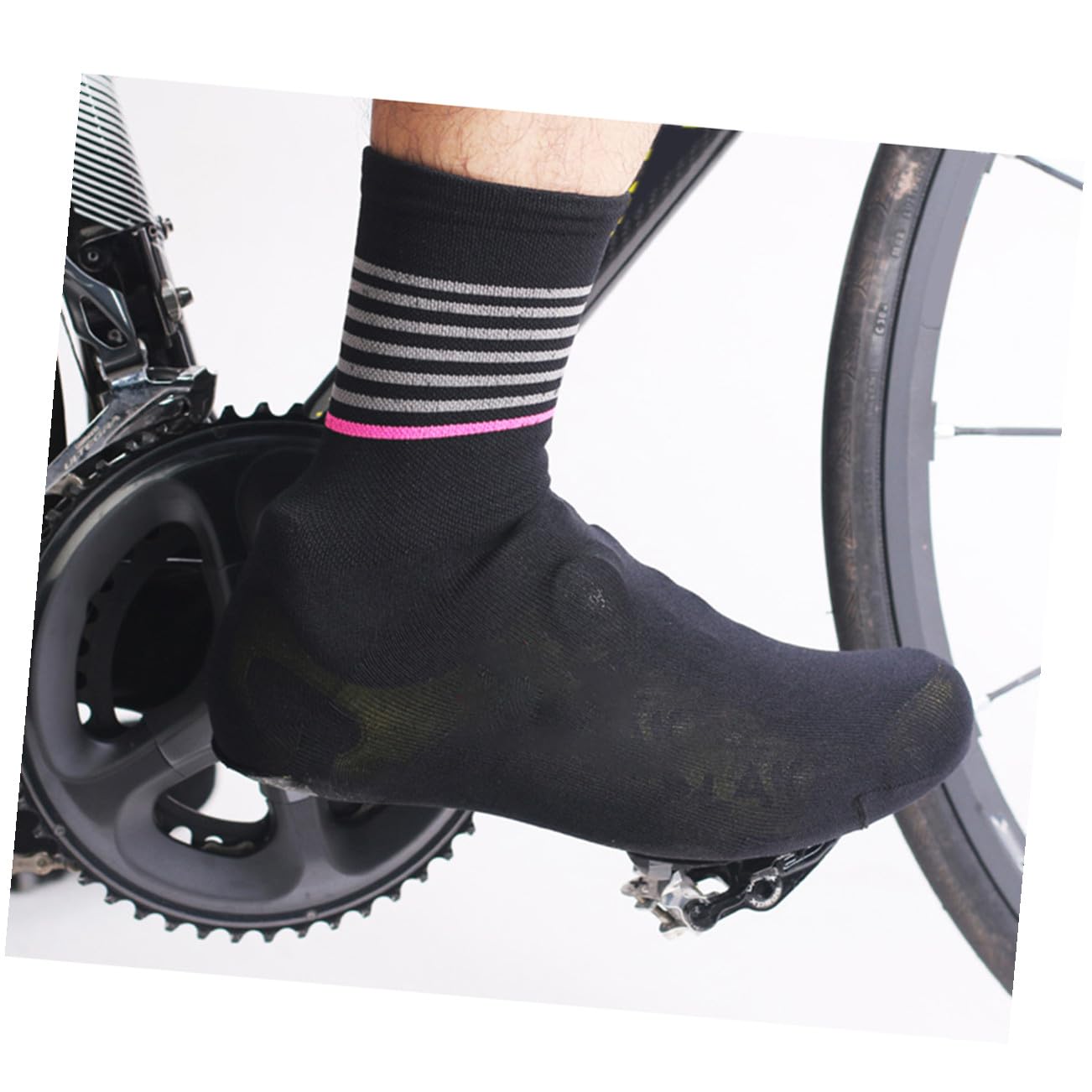 Hemobllo Cubrezapatos para Ciclismo Zapato Ciclista Cubrezapatillas De Ciclismo Hombres Cubre Puntas De Ciclismo Cubiertas De Zapatos Cubierta De Zapatos De Bicicleta Prueba Black