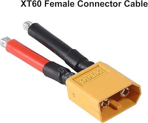 Miniatura 6 de 6 pares de conectores XT60 12AWG de alambre de silicona hembra y macho de 2.165 in, cable de extensión XT60, conector compatible con autos a control