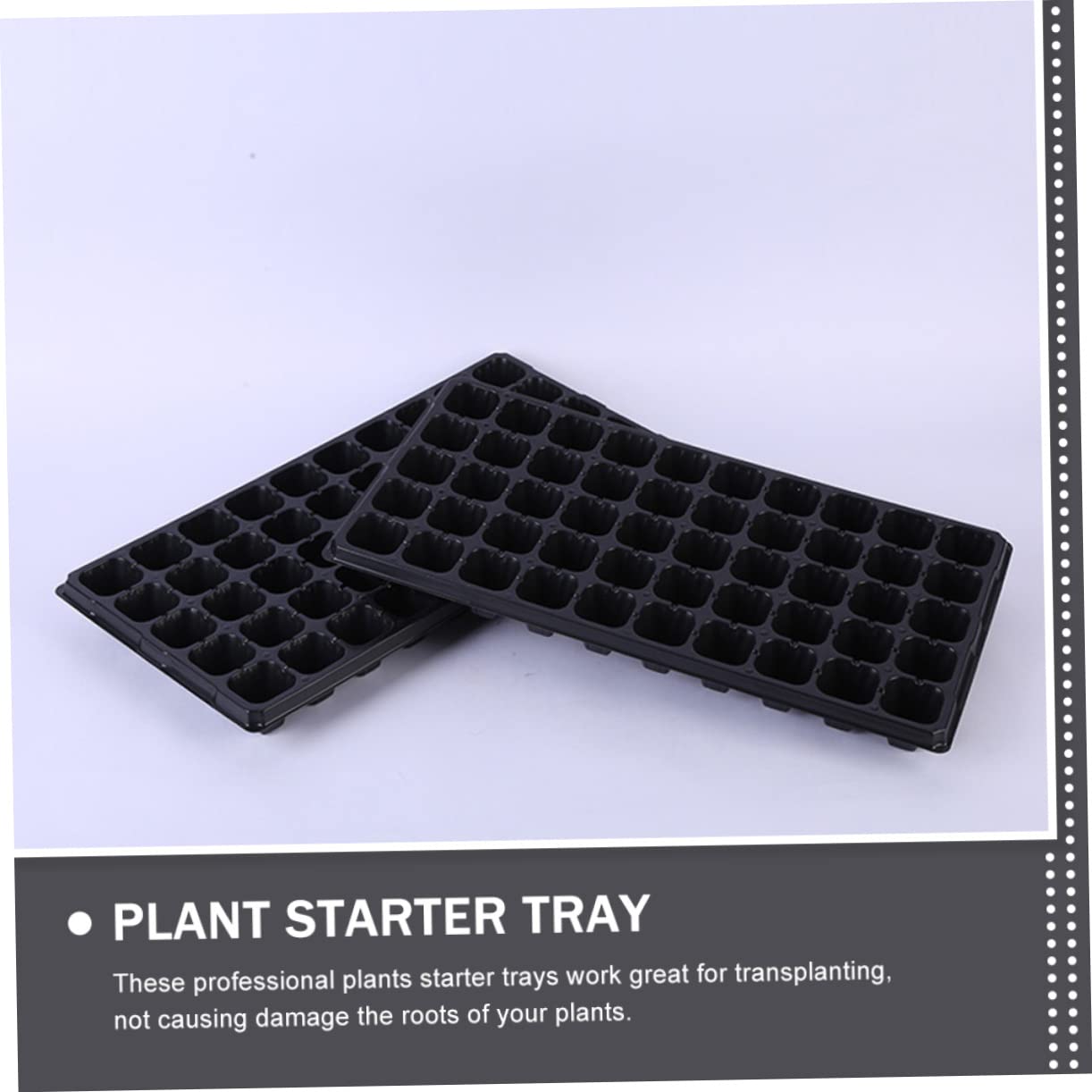 Plateau De Germination pour Plantes Multi-Fentes en Plastique Plateau De Semis Support De Culture Intérieur Extérieur