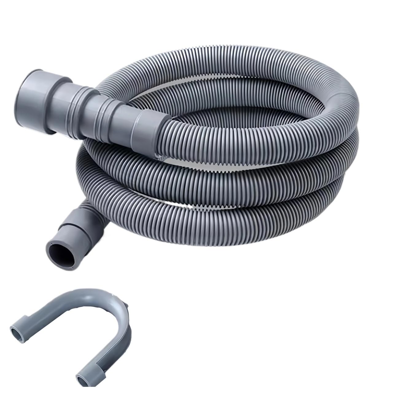 1,5/2/3/4M PVC lavadora lavavajillas drenaje manguera de residuos tubo de extensión con soporte conjunto lavadora Ablaufschlauch(4m)