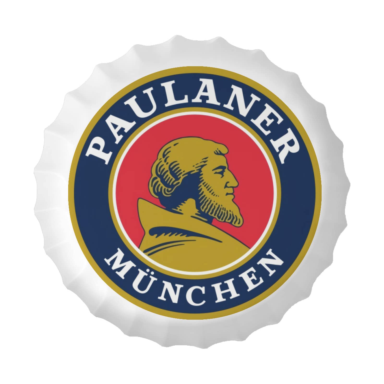 Djngn Compatible With Paulaner Vintage Metal Tin Signs Bottle Cap Wall Plaque Poster Cafe Bar Pub Club Wall Home Decor 13.8 Inch