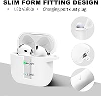 Vista 713 de Funda para AirPods Pro con kit de limpieza, funda de silicona suave para Apple AirPod Pro de 1ª/2ª generación, accesorios de funda AirPods Pro/Pro 2