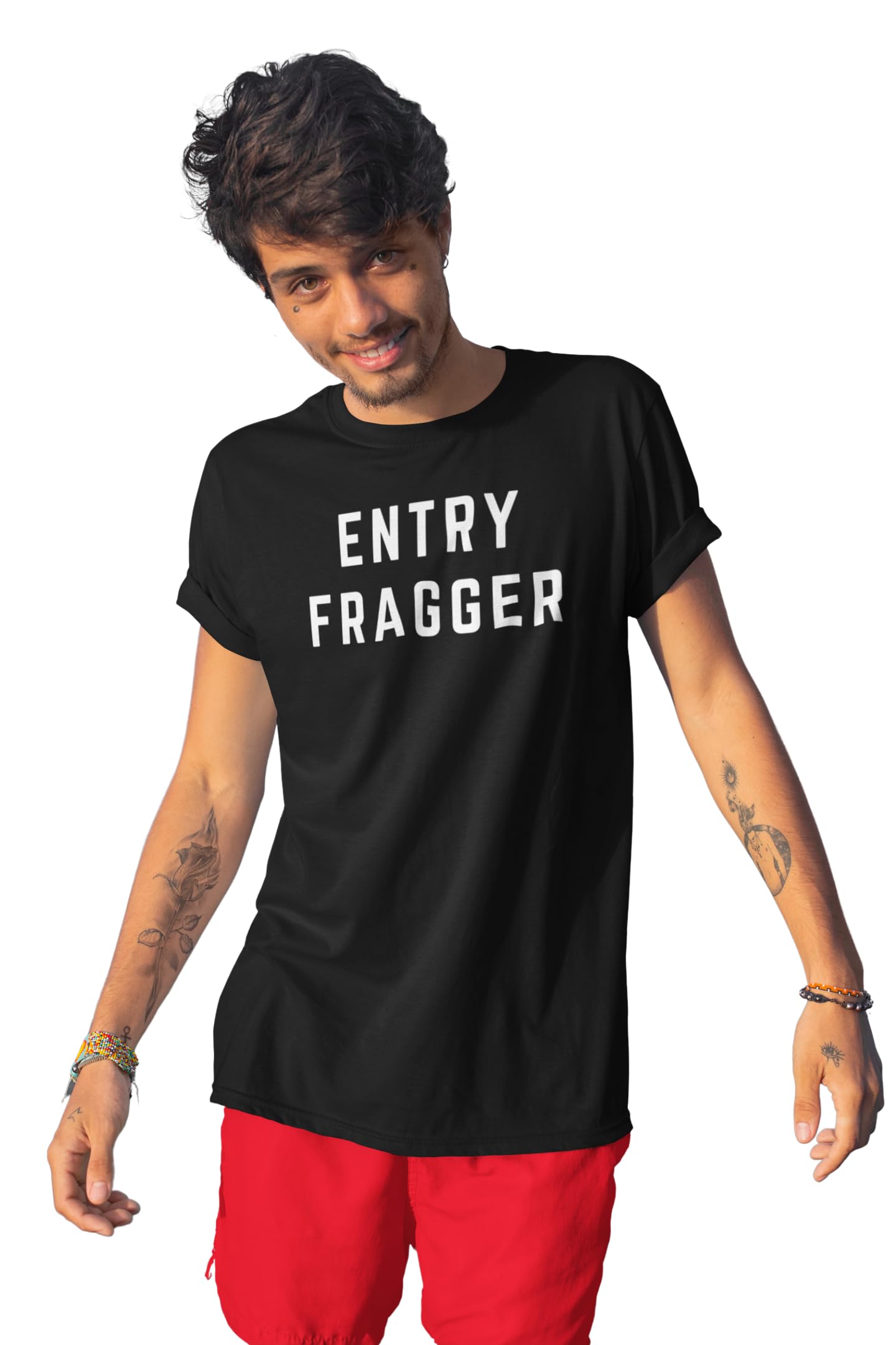 CS:GO Black T-Shirt – Entry Fragger - Game-Inspired Design - Gaming Apparel for Gamers
