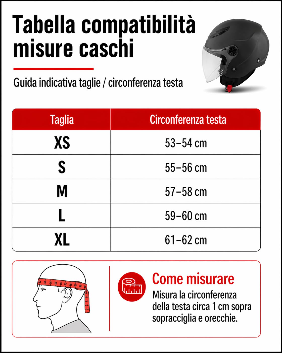 Casco Jet uomo donna ideale per Moto Scooter Omologato ECE 22.06 Visiera Antigraffio, Chiusura Micrometrica e Interni Removibili Lavabili