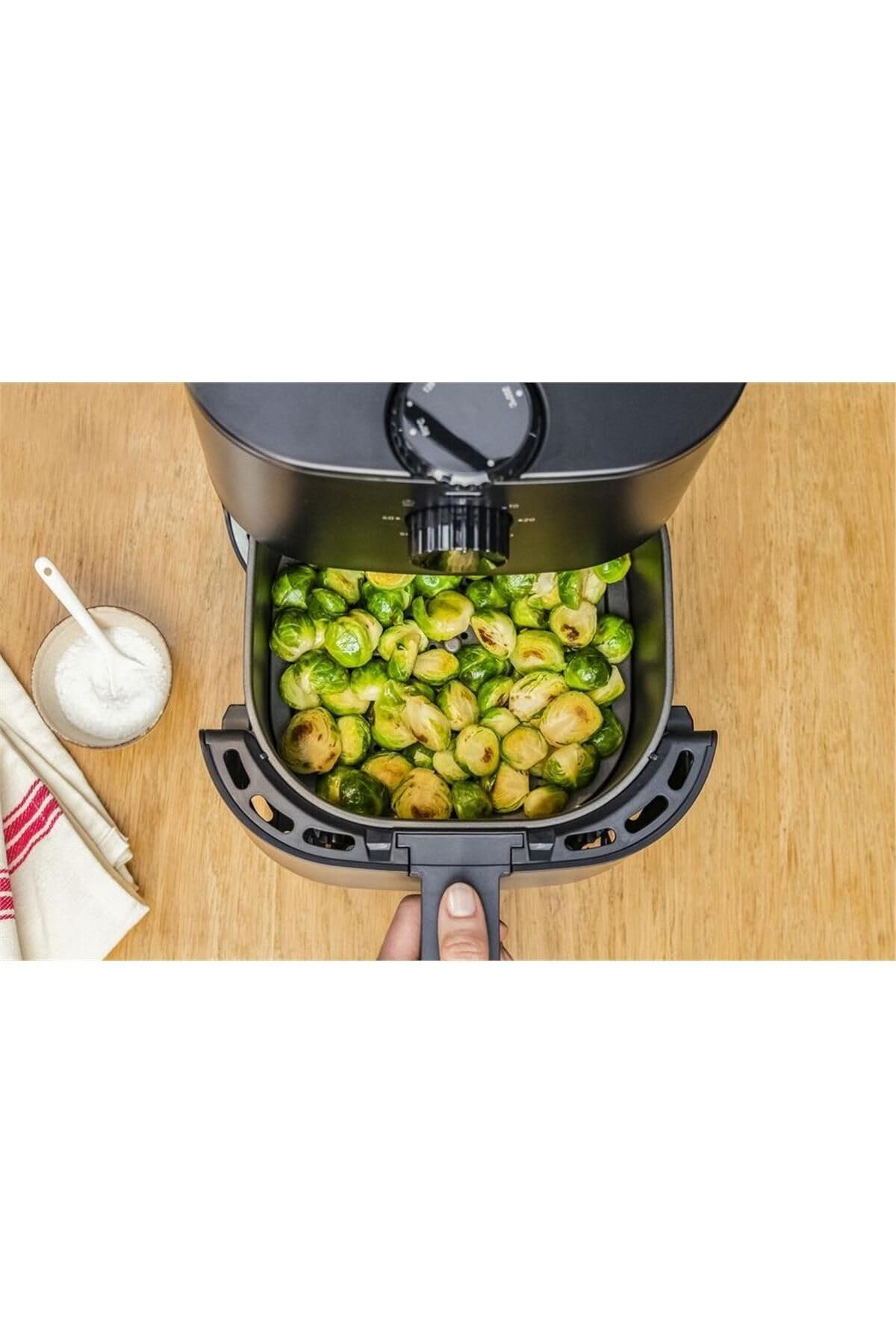 Tefal EY1308 Easy Fry Essential Heißluftfriteuse, 3,5L Kapazität ölfreie Friteuse, kompaktes Design, energiesparend, knusprige Ergebnisse, gesundes Kochen, spülmaschinenfeste Teile