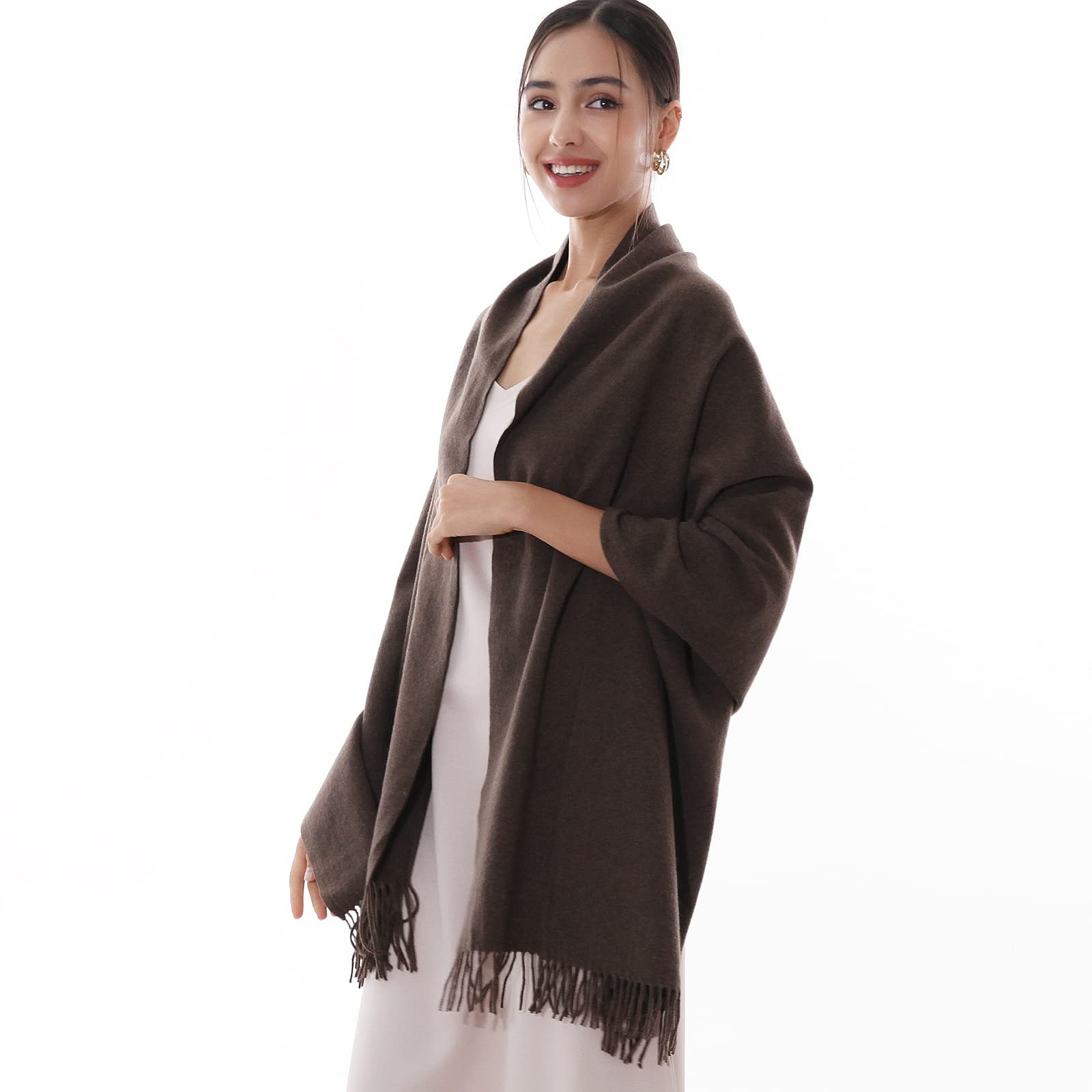 RIIQIICHY Damen Schal Stola Festlich Fur abendkleid Pashmina Schals tücher für Frauen Hochzeit Schultertuch Winter Herbst