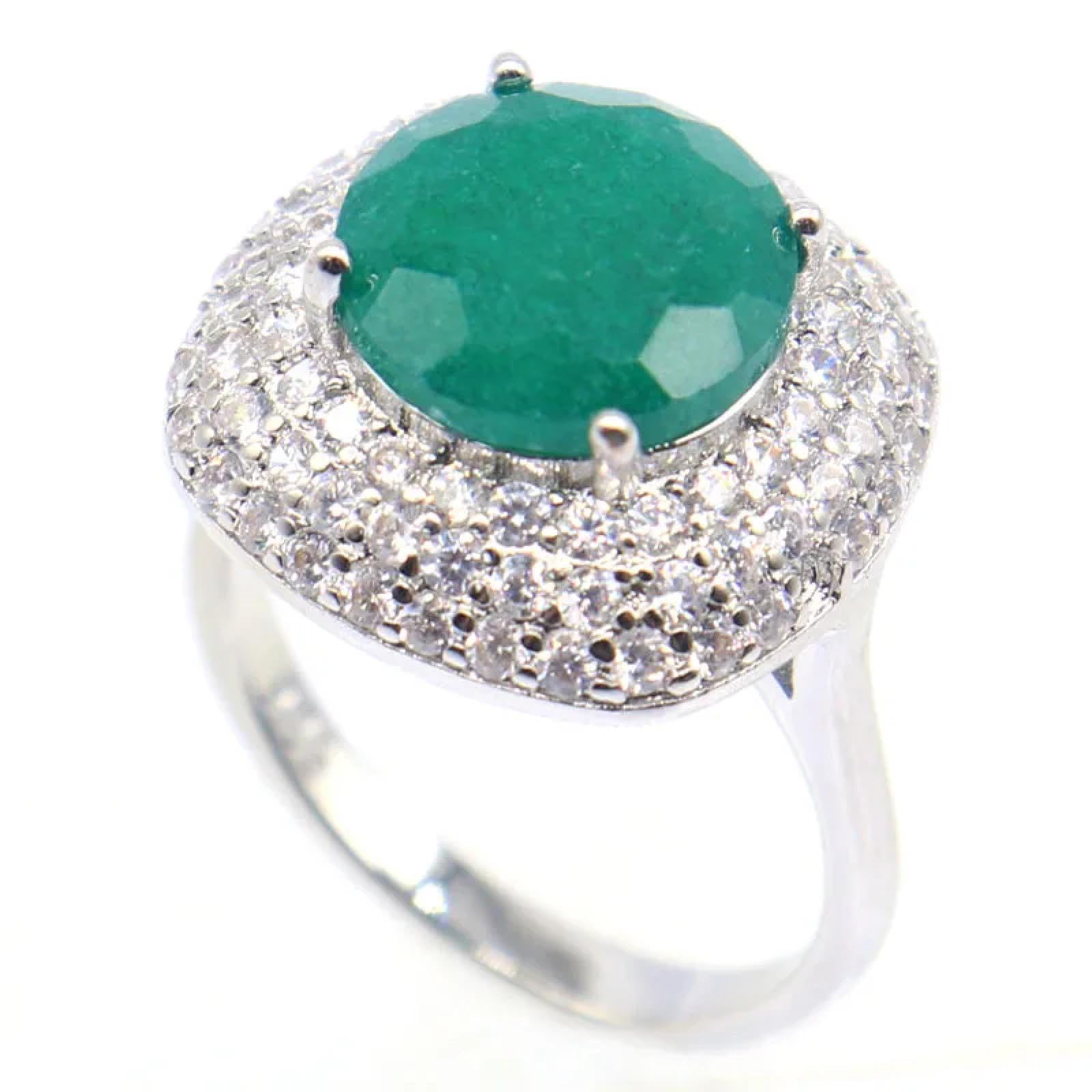 Ring Ringe Damen Bijouterie Herren 18 X 18 Mm, Süßer Echter Roter Rubin, Blauer Saphir, Grüner Smaragd, Zirkonia, Verlobungsringe Für Damen In Silber, Viele Größen, 7,25