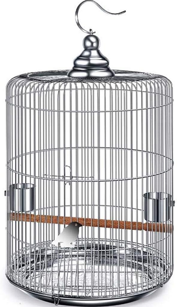 Flight cage for Parakeets Large Parrot Cage,Parrot Cages for Medium Birds,Stainless Steel Bird Cage, Large Travel Parrot Cage, Pigeon Pearl Bird Thrush Bird Cage, 5 Sizes