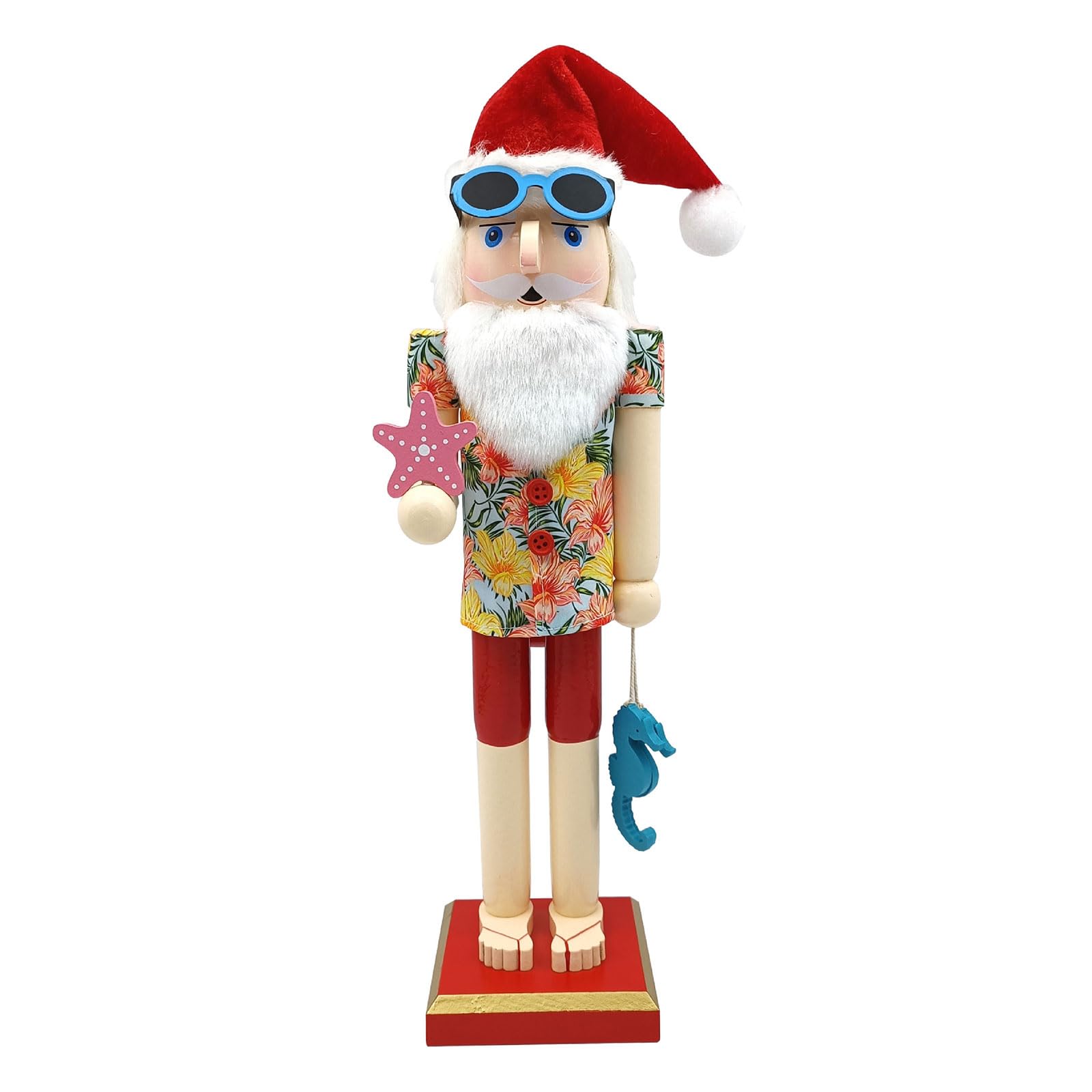 Kalttoy Handpainted Wood Nutcrackers Soldier Figurine Craft Centrepieces for House Desktop Seasonal Decors Traditional Nutcrackers Soldier