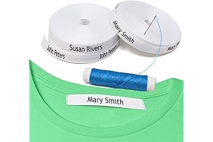 Safe 100-Pack Cotton Sewing Labels for Kids' Clothes