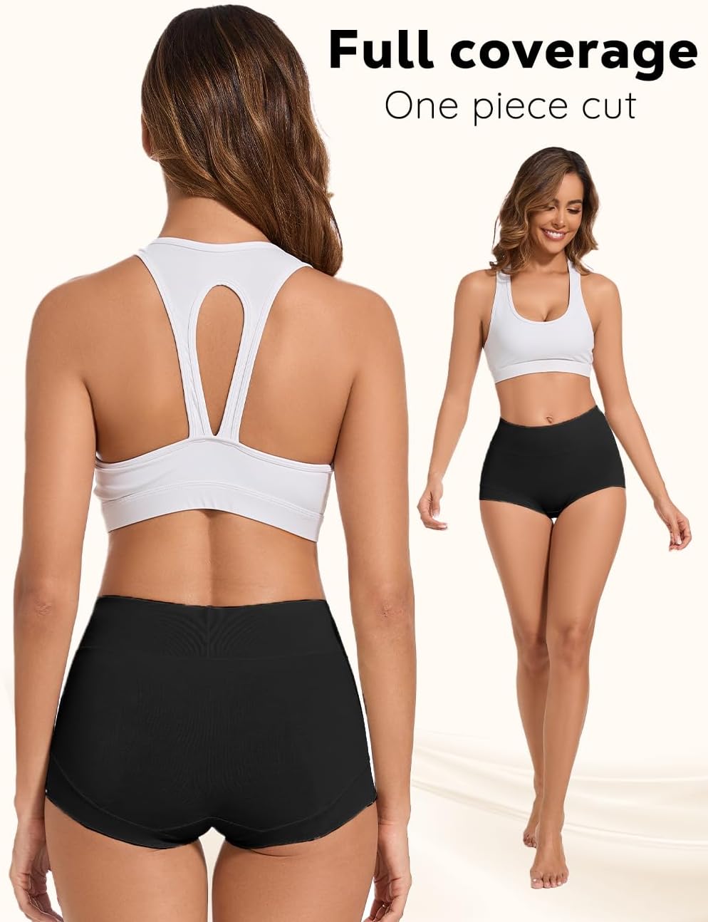 5 Pack Womens Cotton High Waisted Full Coverage Underwear(Regular & Plus Size) - Image 3