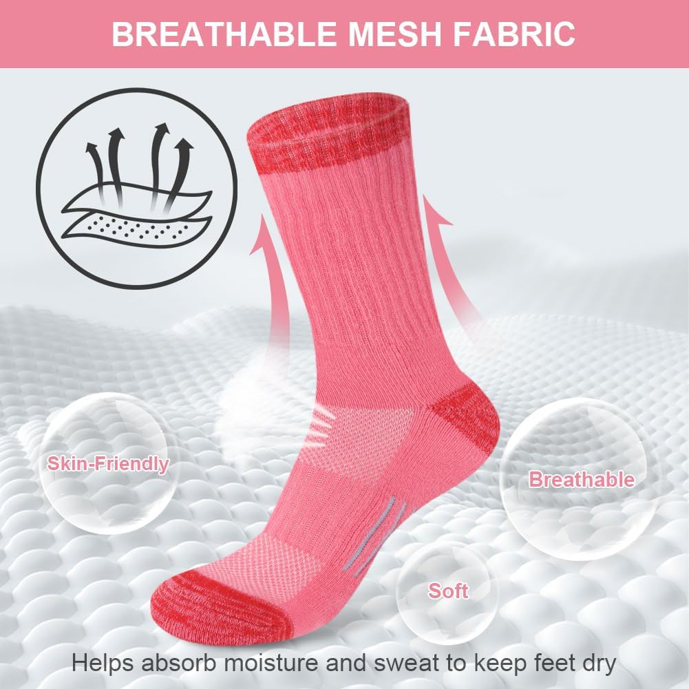 6 Pairs Women's Sports Socks Running Cotton Ankle Breathable and Cushioned, EU 35-38/39-43 image 5