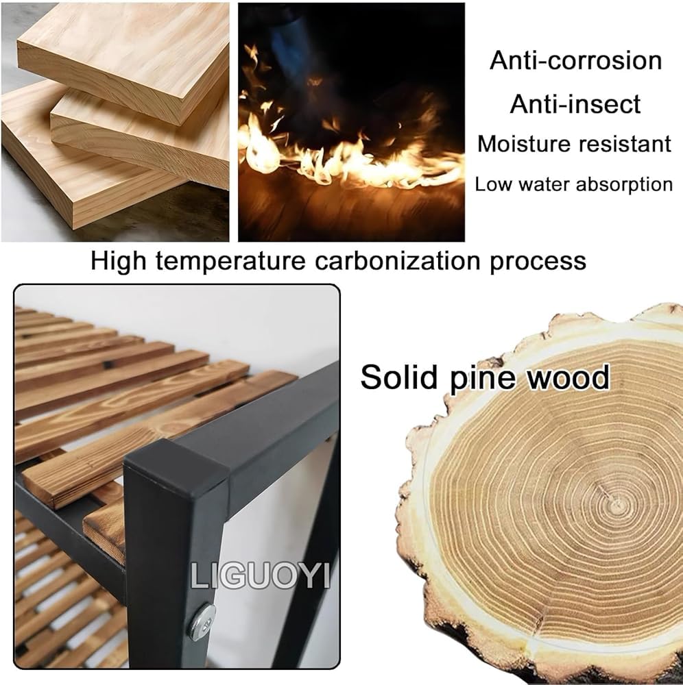 Metall Blumentreppe Pflanzenständer,Holz-Pflanzenregal Leiterregal Mit Rollen Pflanzenregal Platzsparend Leicht Zu Bewegen Für Innen Außen Garten Dekor,N (Size:2 Tier 100cm,Color:weiß)