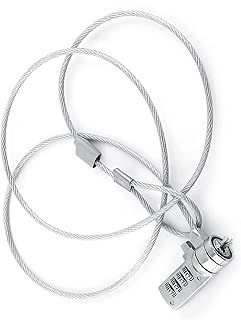 AntiTheft Laptop Security Lock Cable Laptop Theft Deterrent Laptop Security Lock Combination 4-Digit Secure Laptop Cable