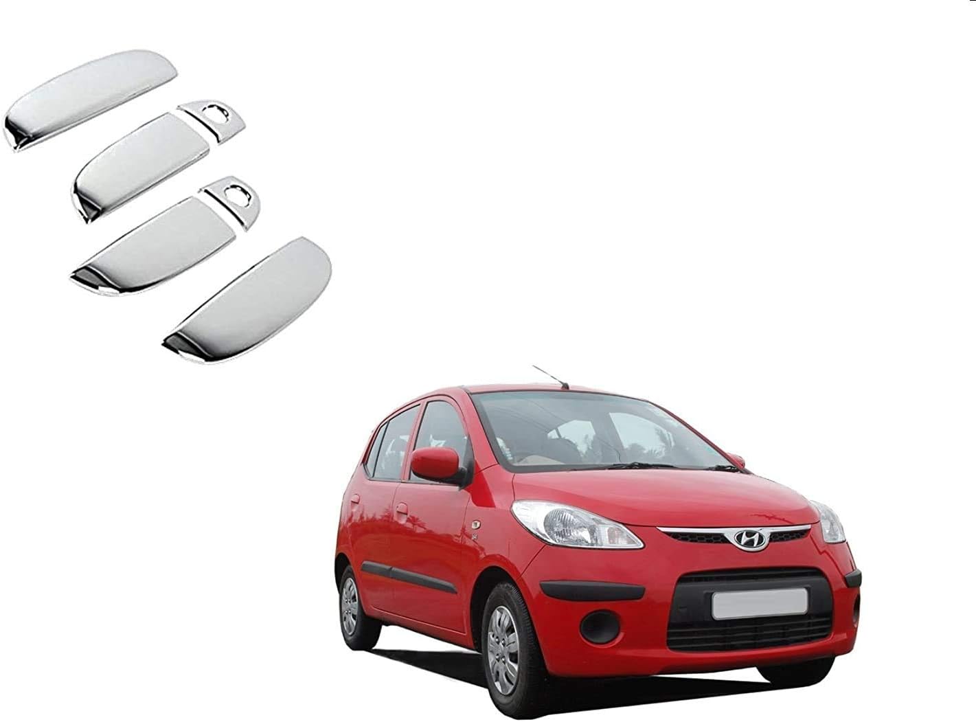 Zimba Car Chrome Plated Door Handle Cover for Hyundai i10