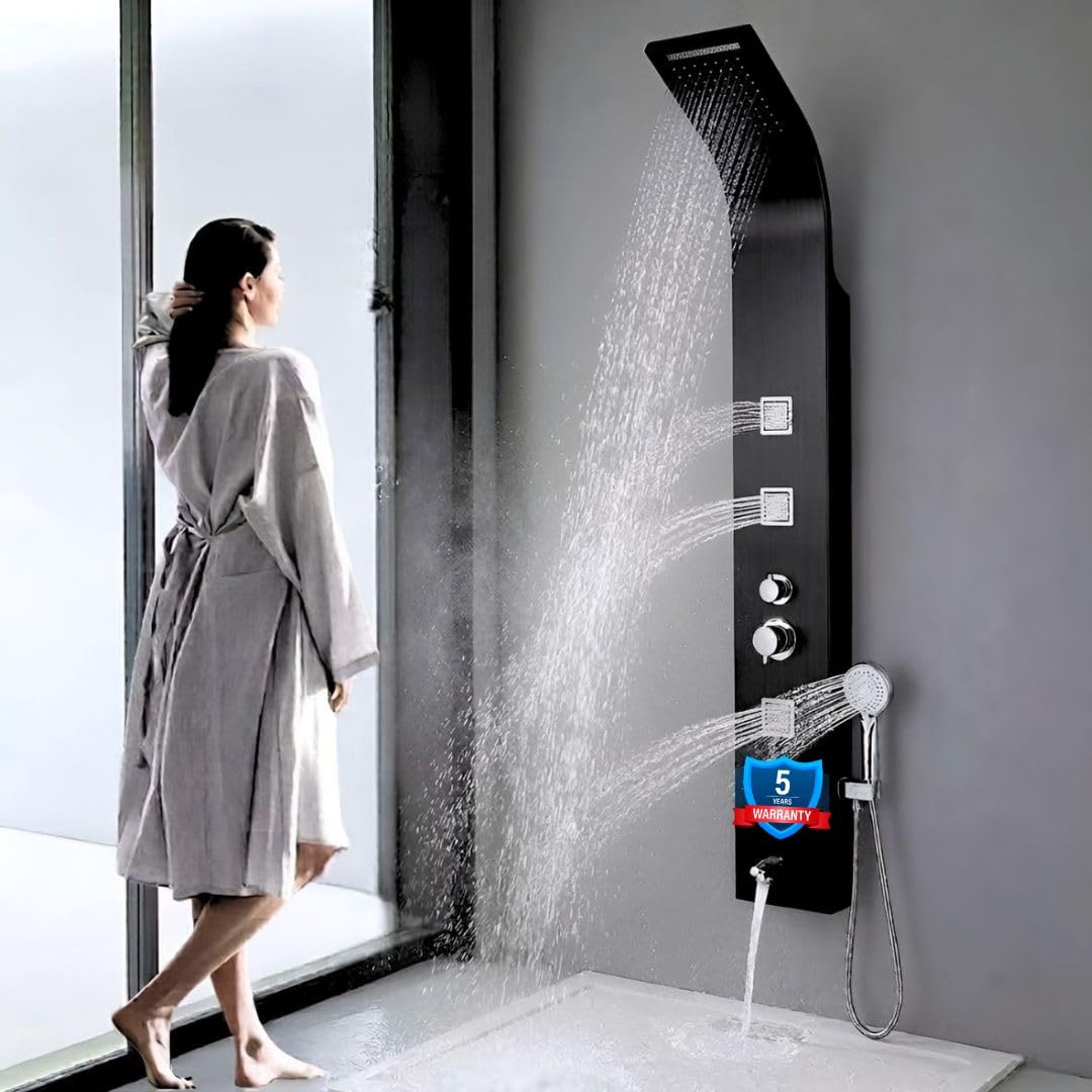 Jaaz Imperial Shower Panel - Willet Steel -7