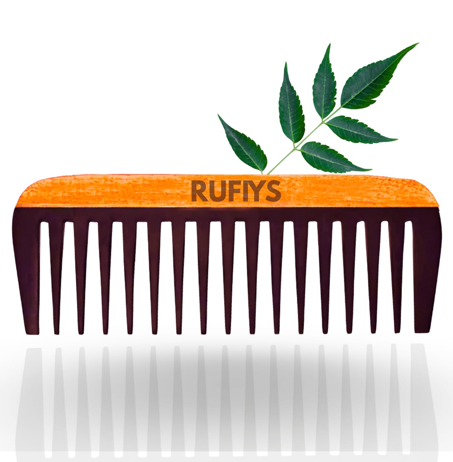 Wooden Wide Tooth Comb for Hair – Neem Wood Anti Static Detangling Comb, Frizz Free Scalp Massage, For Men & Women, Handmade Rosewood – Rufiys – Pack of 1-image-34